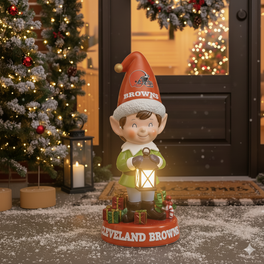 Premium NFL CLE Christmas ELF Led Figure V1 NMD 051225 TTV