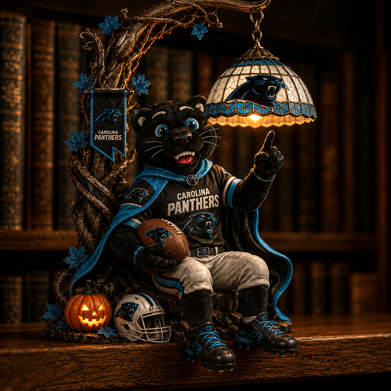 Premium NFL CP Halloween Bookshelf Figurines Lamp
