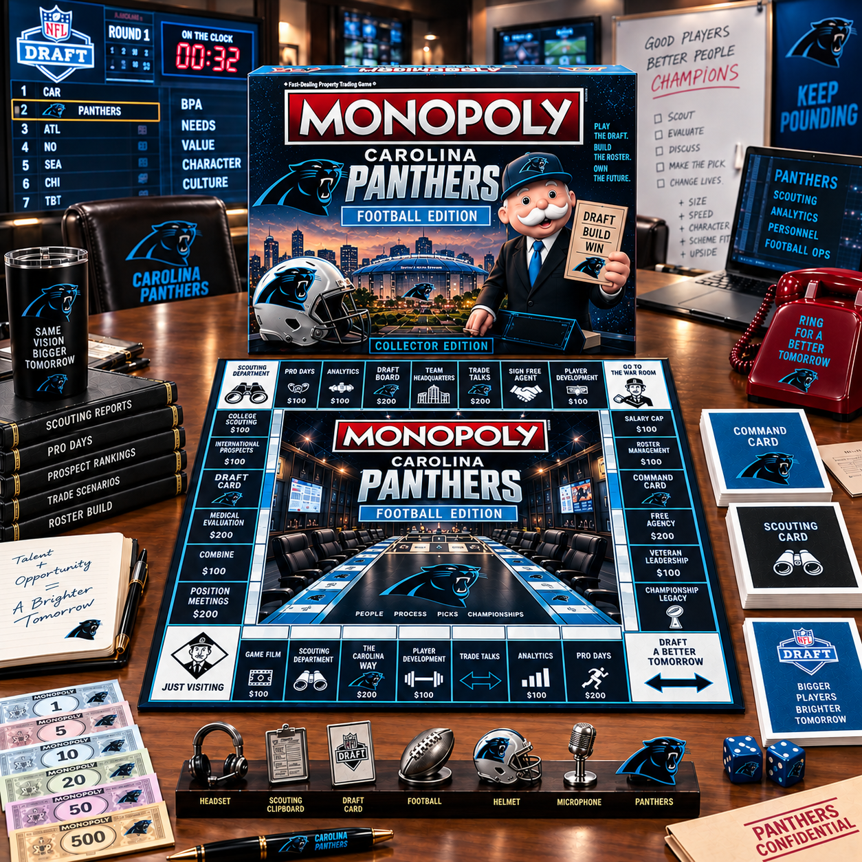 Premium NFL CP War Room Collector’s Edition Board Game V14