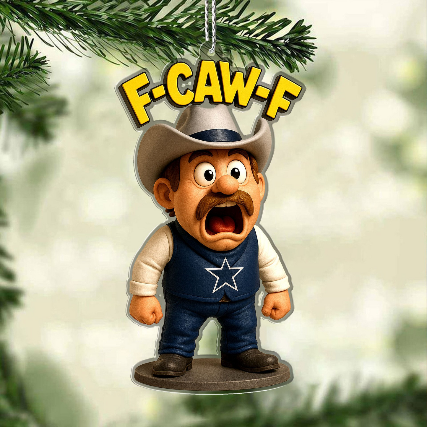 Premium NFL DAL Chrismast Ornament V4 NMD TTV