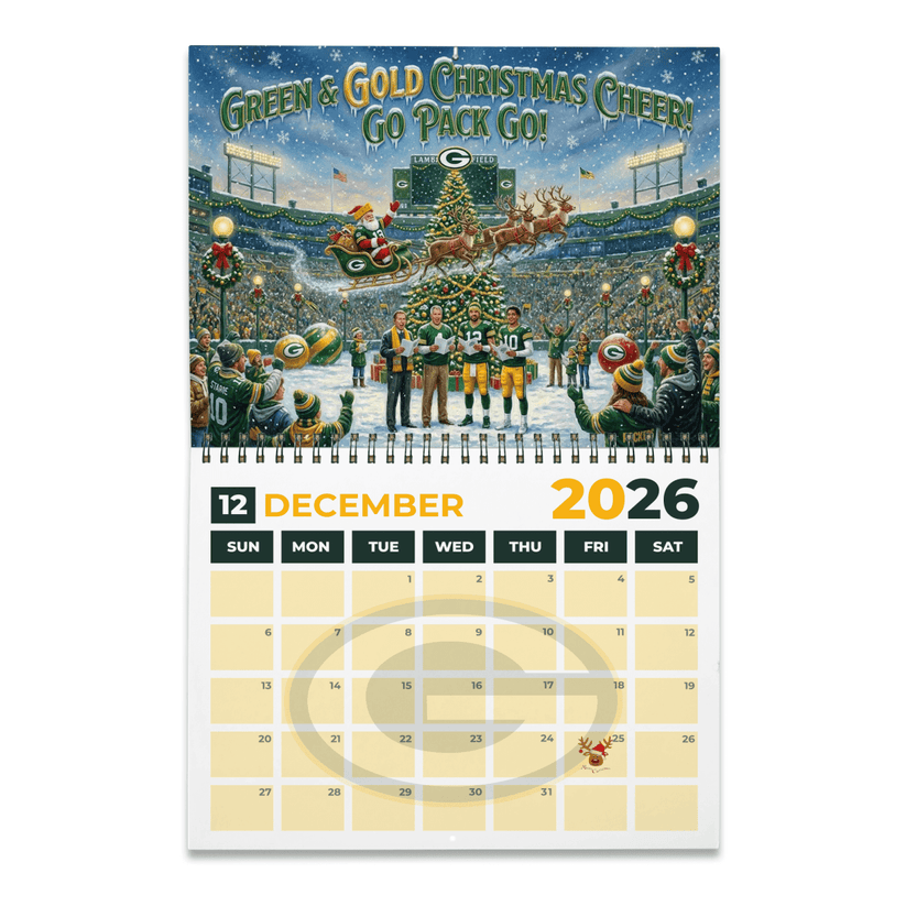 Premium NFL GB 2026 Calendar V2 NMD 051225 TTV