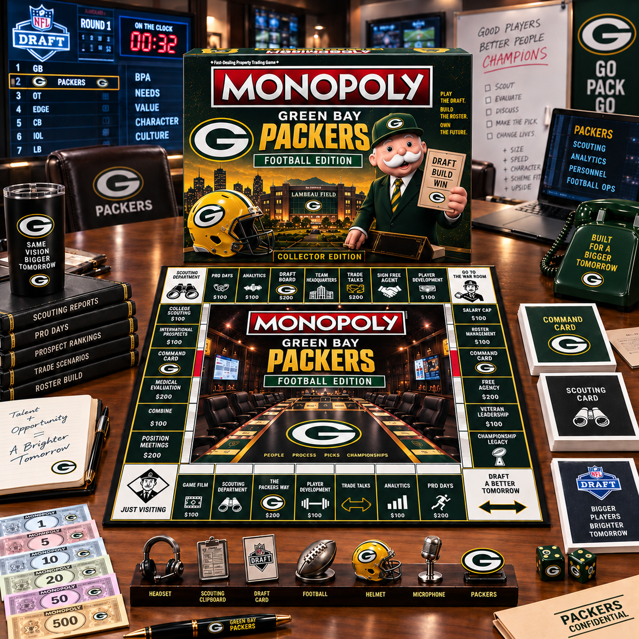 Premium NFL GBP War Room Collector’s Edition Board Game V14
