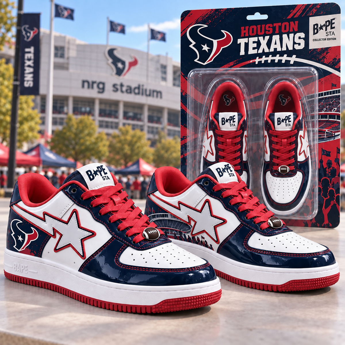 Premium NFL HOU Casual Shoes