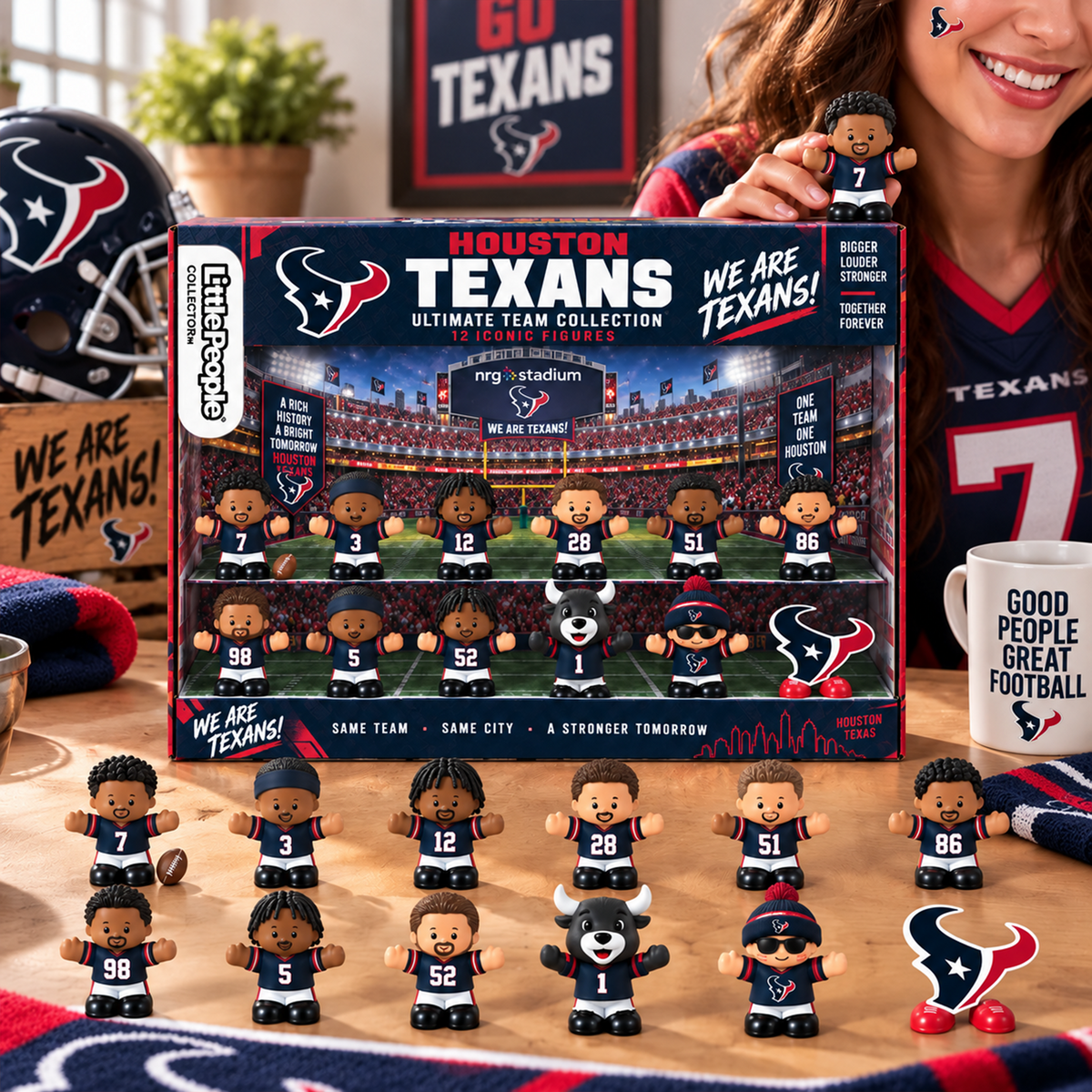 Premium NFL HOU Littel People Collector Set