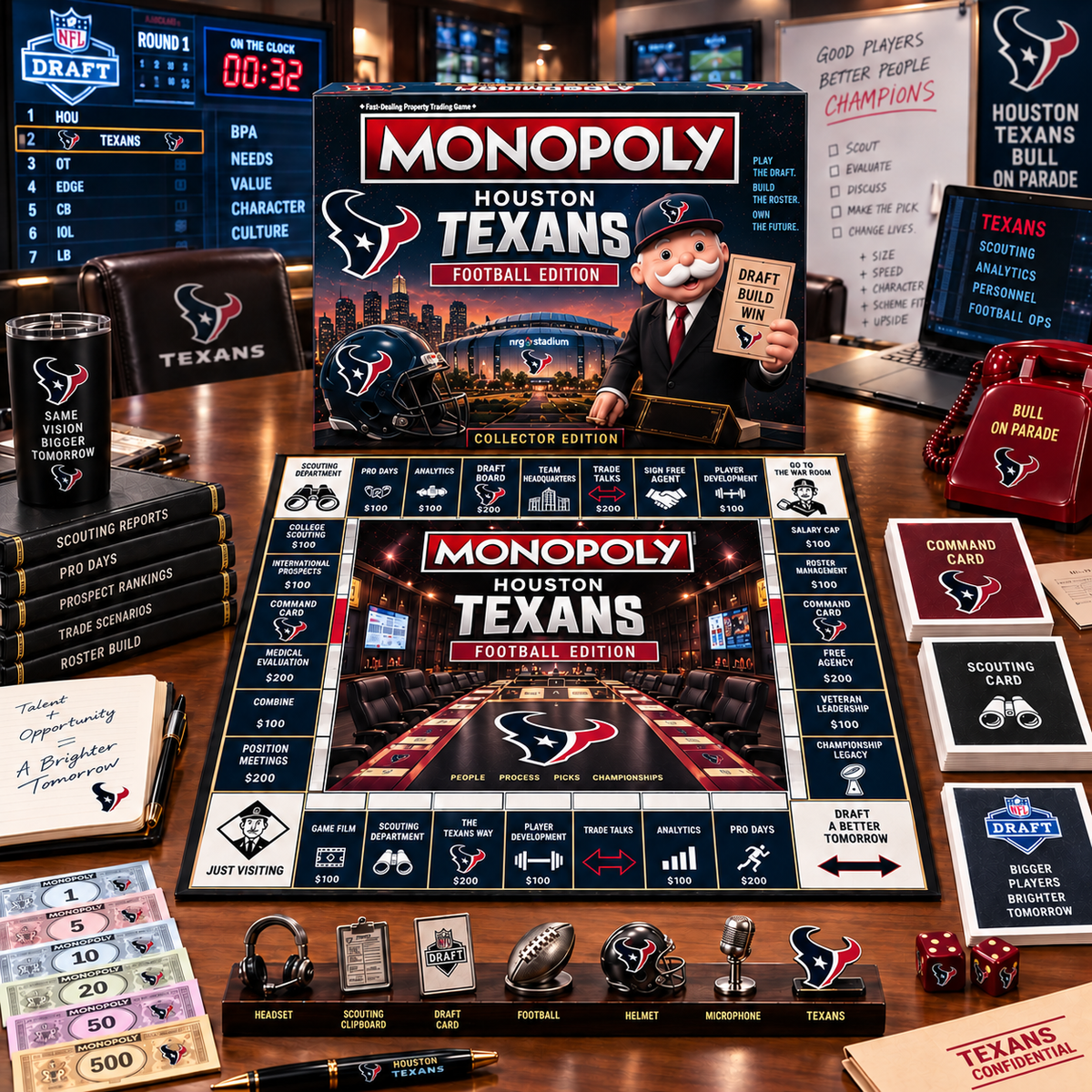Premium NFL HT War Room Collector’s Edition Board Game V14