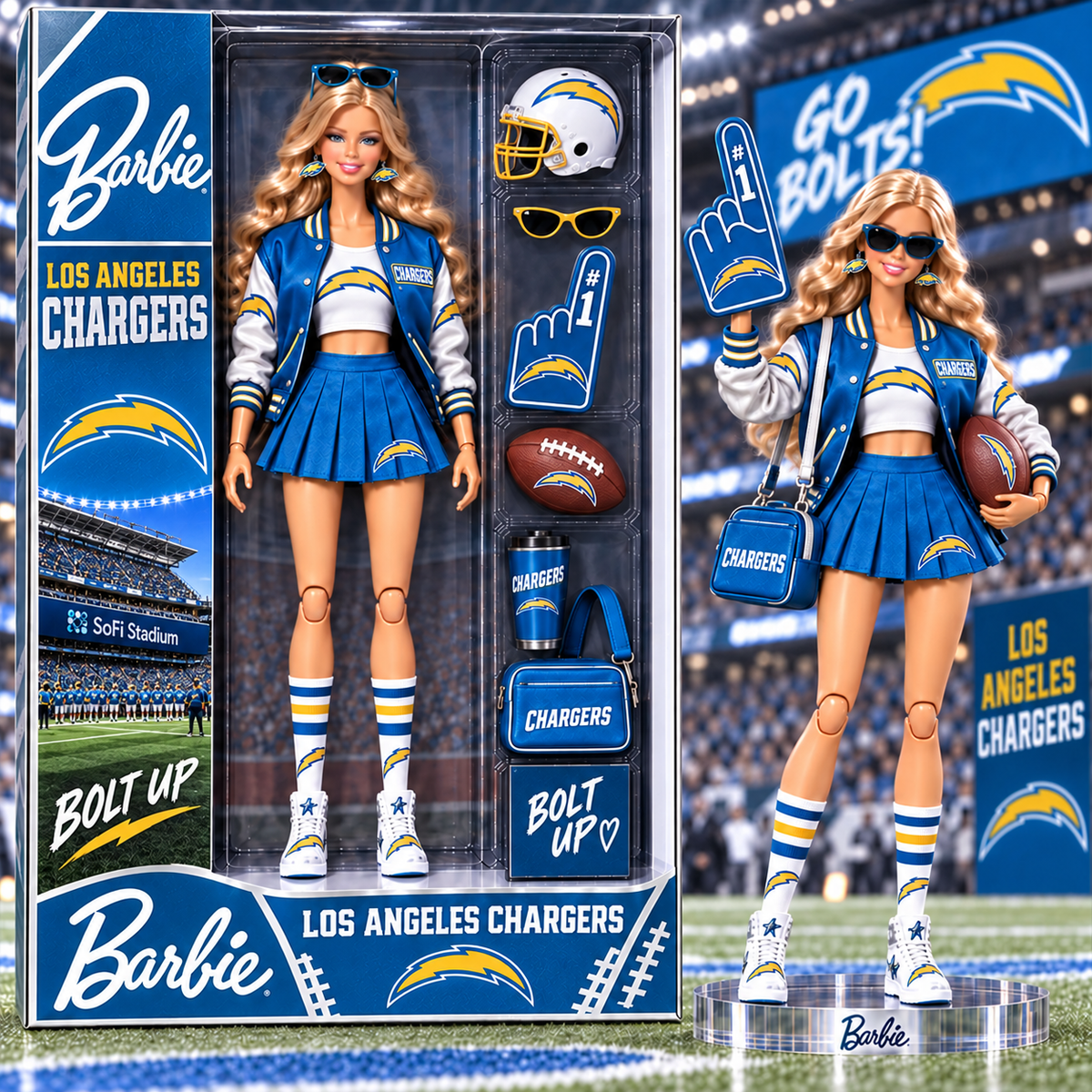 Premium NFL LAC x BBE Arclylic Plaque
