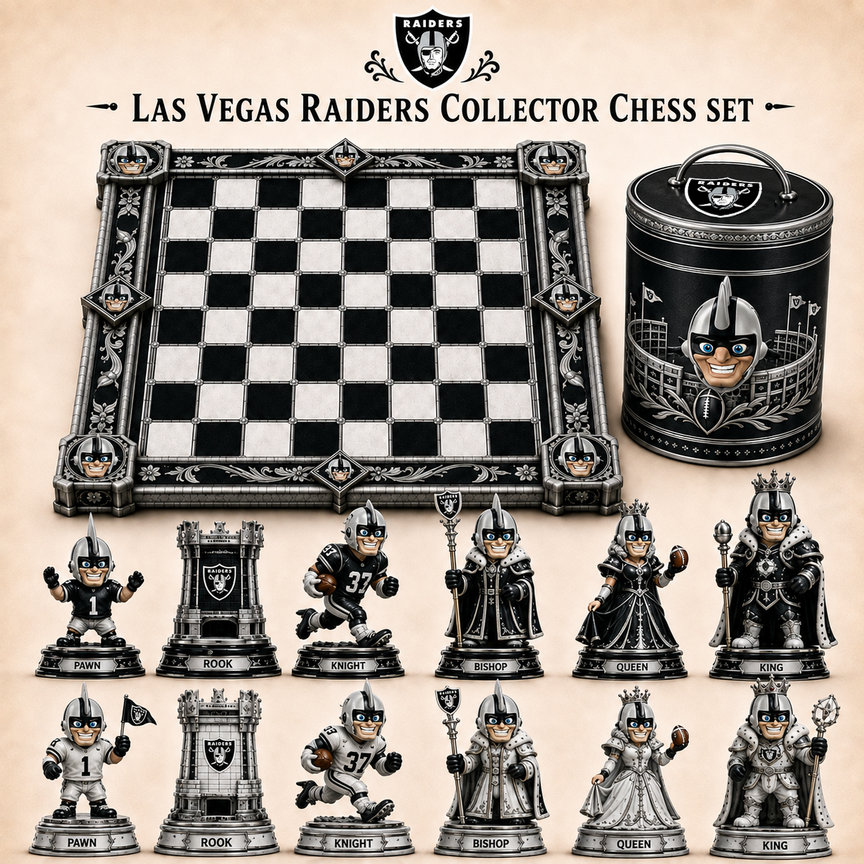 Premium NFL LVR Collector Chess Set
