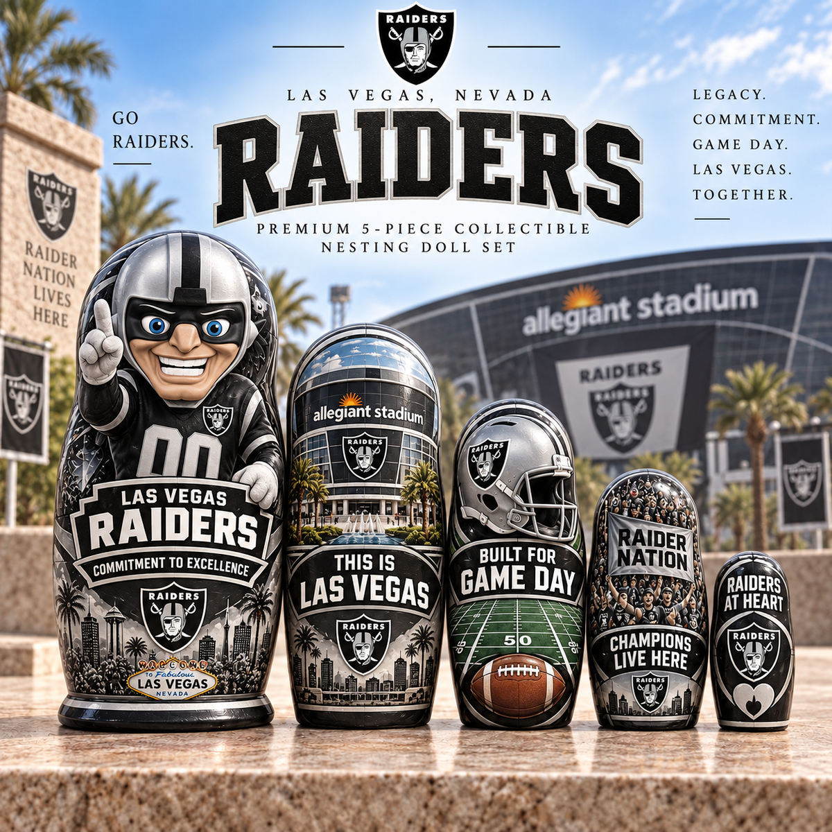 Premium NFL LVR Nesting Doll Set