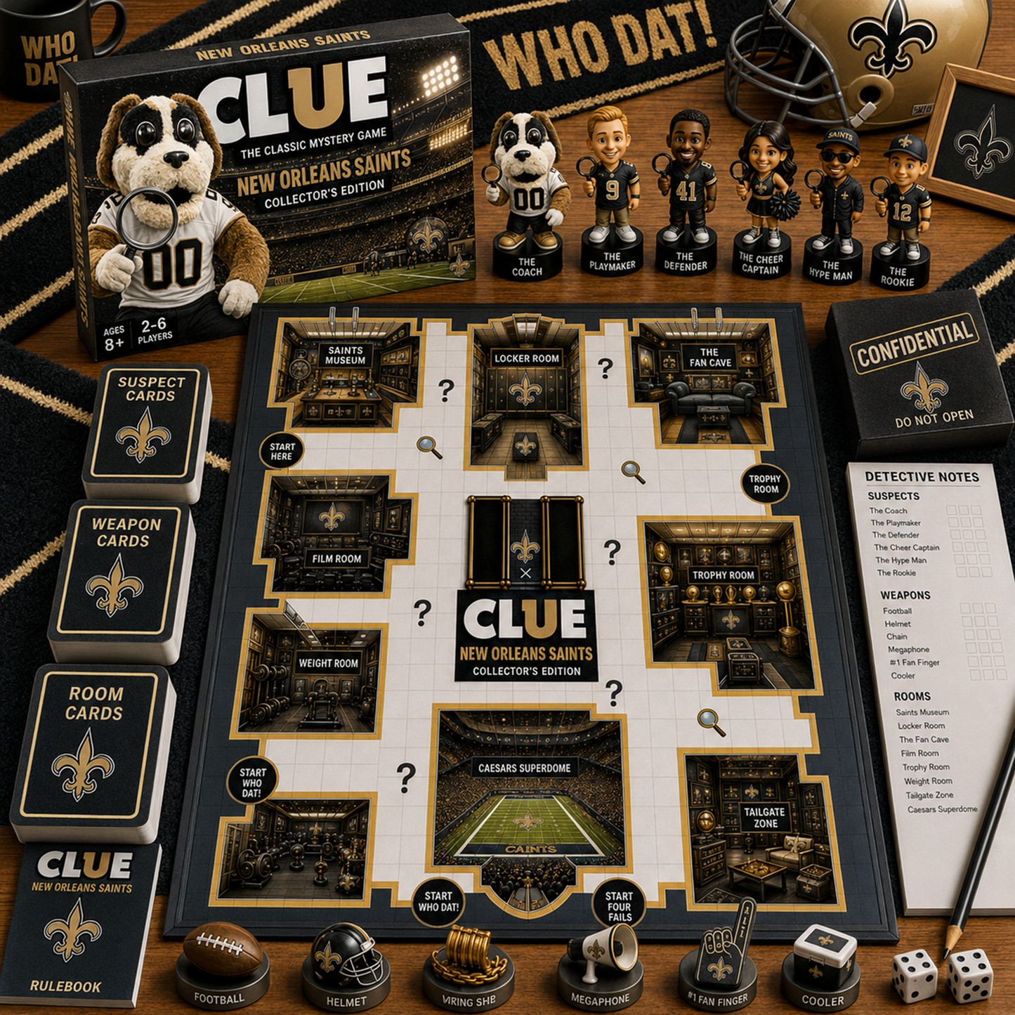 Premium NFL NO Clue Collector’s Edition Board Game