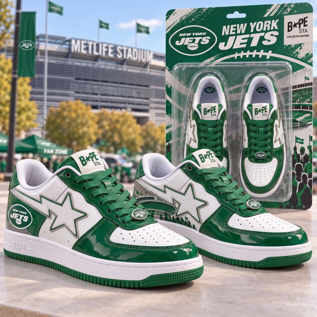 Premium NFL NYJ Casual Shoes
