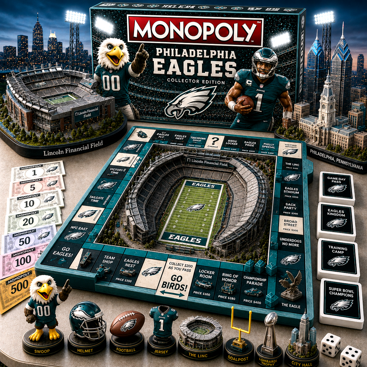 Premium NFL PE Pride Monopoly Collector’s Edition V11