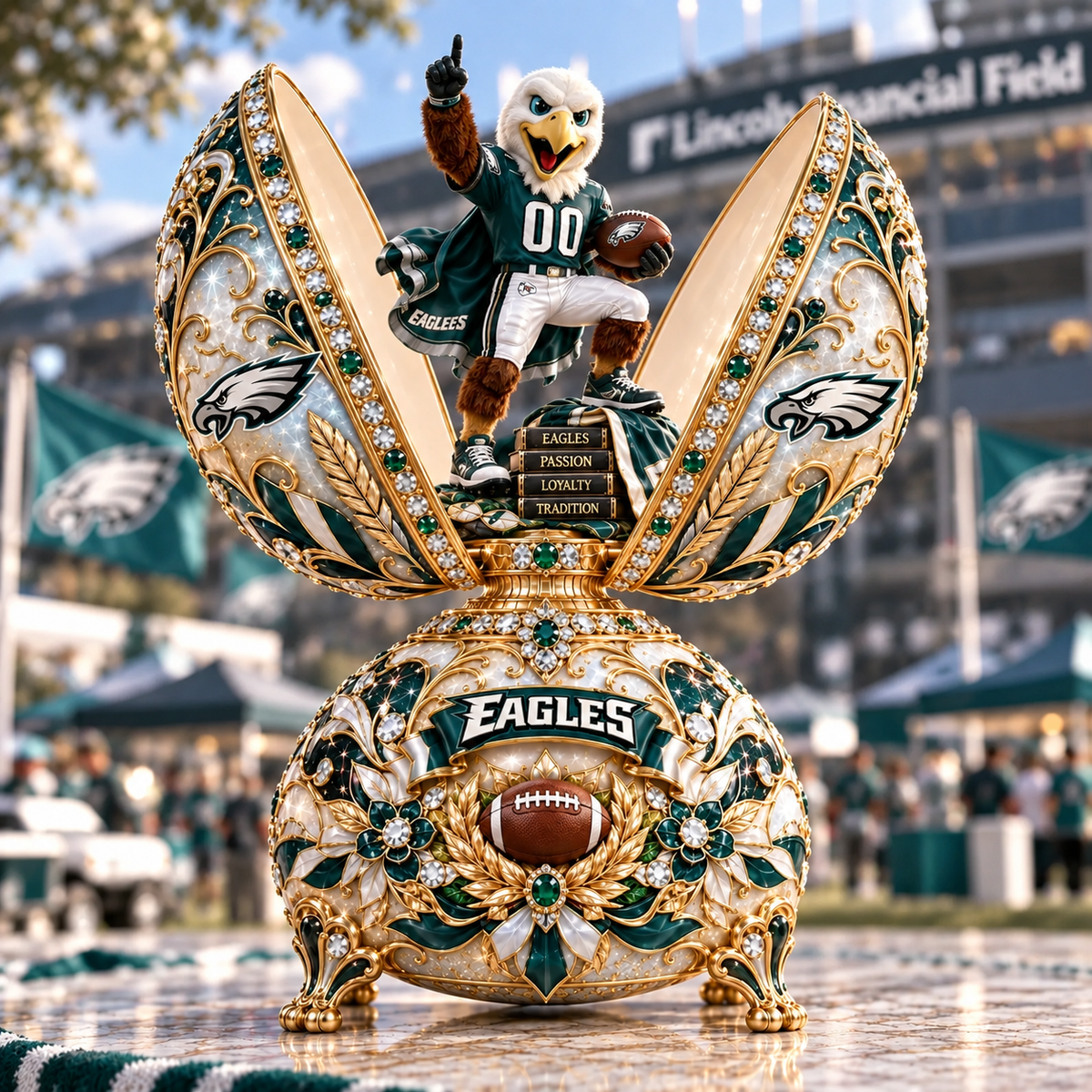 Premium NFL PE The Bradford Exchange Fabergé