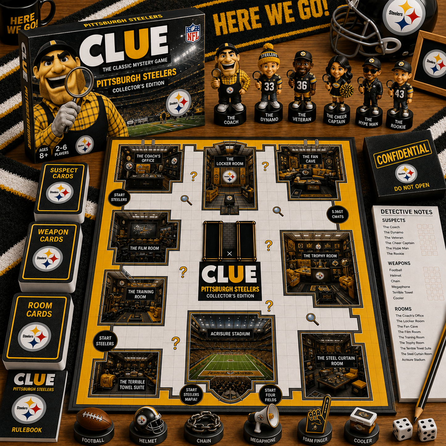 Premium NFL PIT Clue Collector’s Edition Board Game