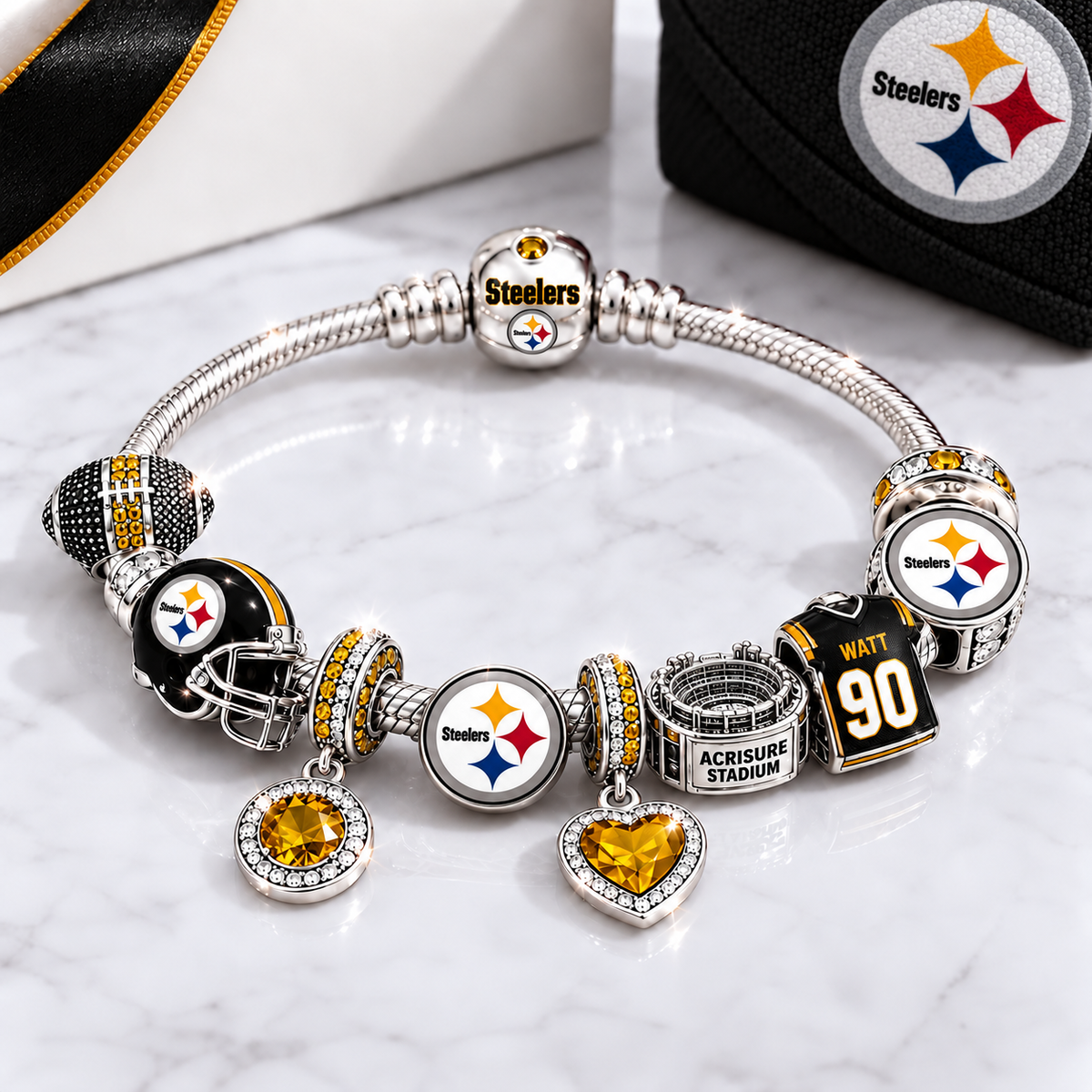 Premium NFL PS Team Spirit Charm Bracelet V8