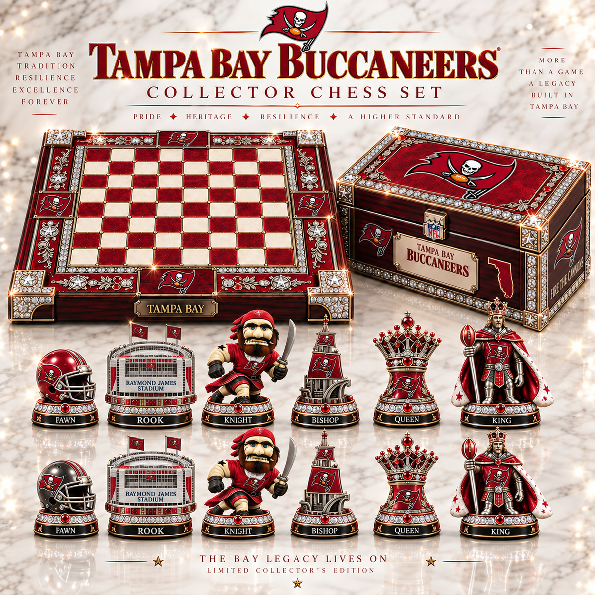 Premium NFL TBB Heritage Collector Chess Set V2