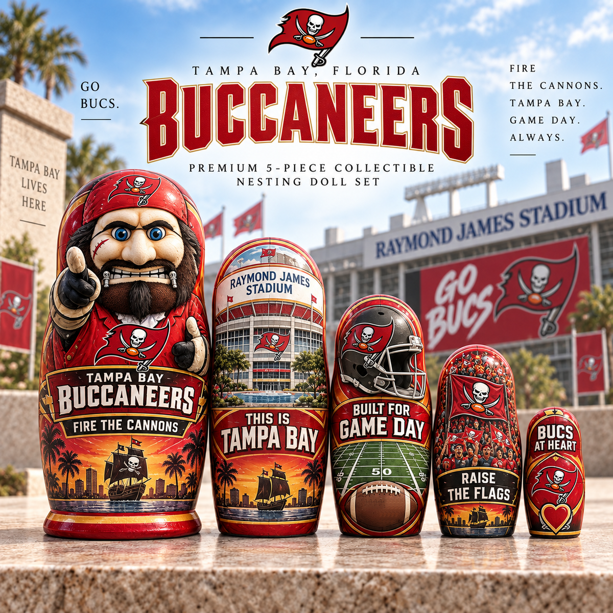 Premium NFL TBB Nesting Doll Set