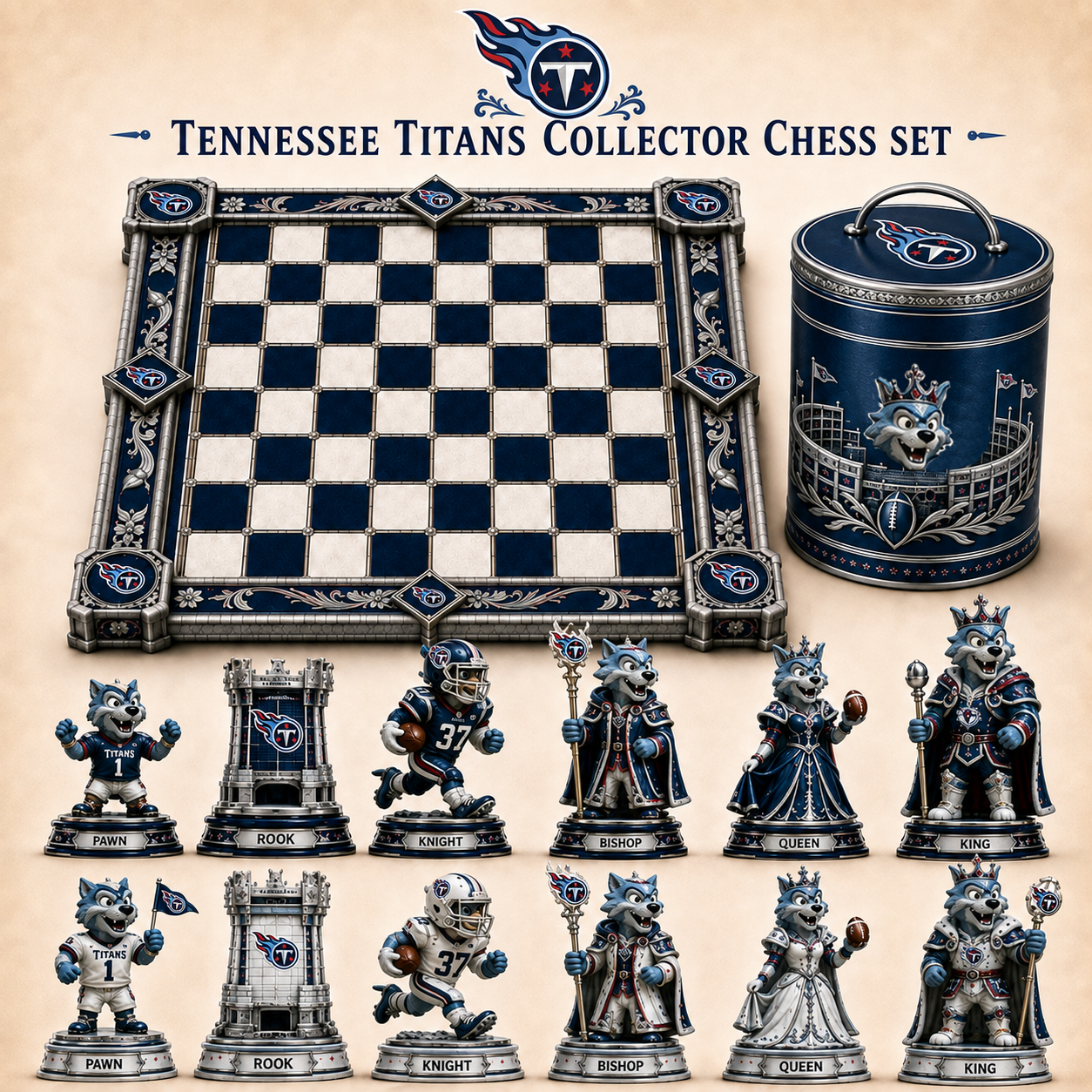Premium NFL TT Collector Chess Set