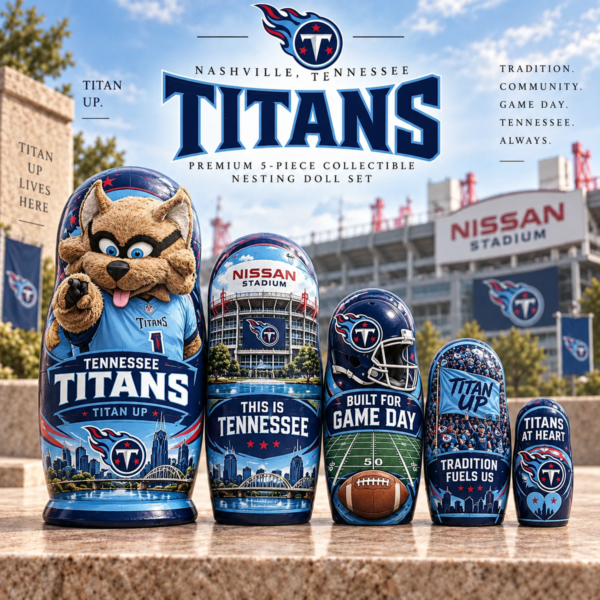 Premium NFL TT Nesting Doll Set