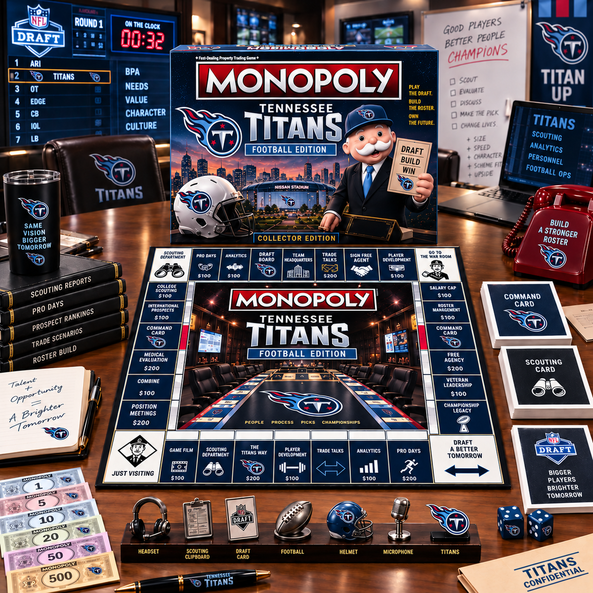 Premium NFL TT War Room Collector’s Edition Board Game V14