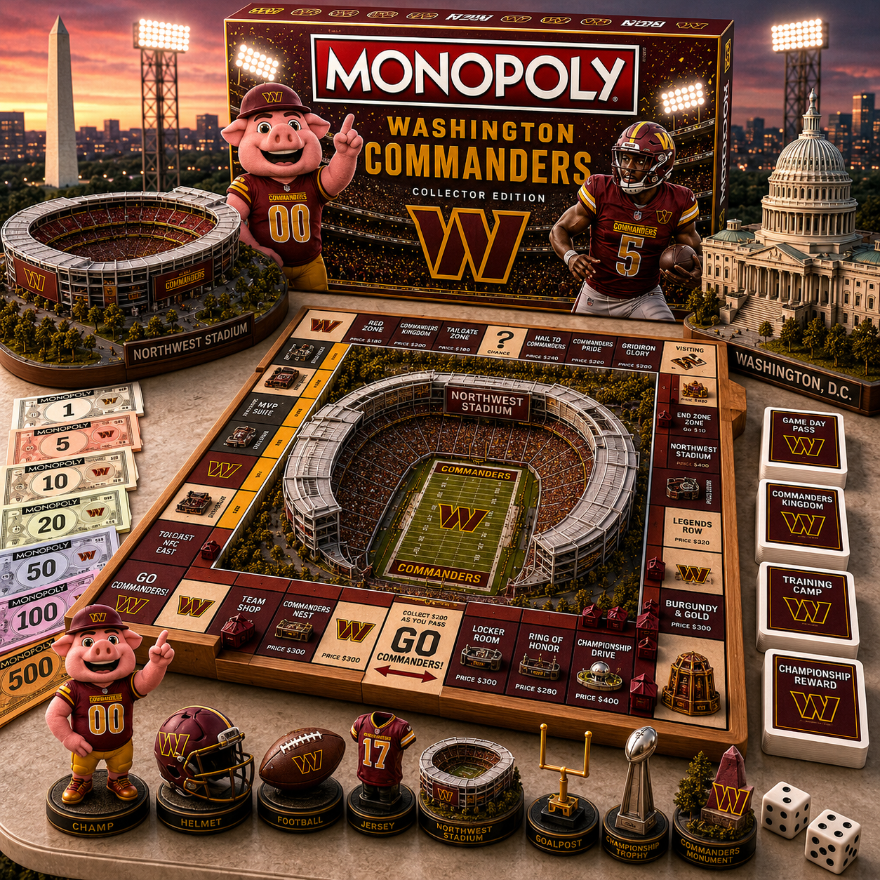 Premium NFL WC Pride Monopoly Collector’s Edition V11