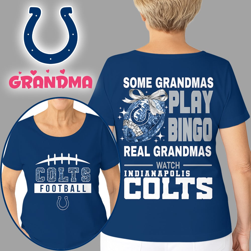 Premium NFL X IND Football Grandmas Fan 3D SHIRT NDT NHM