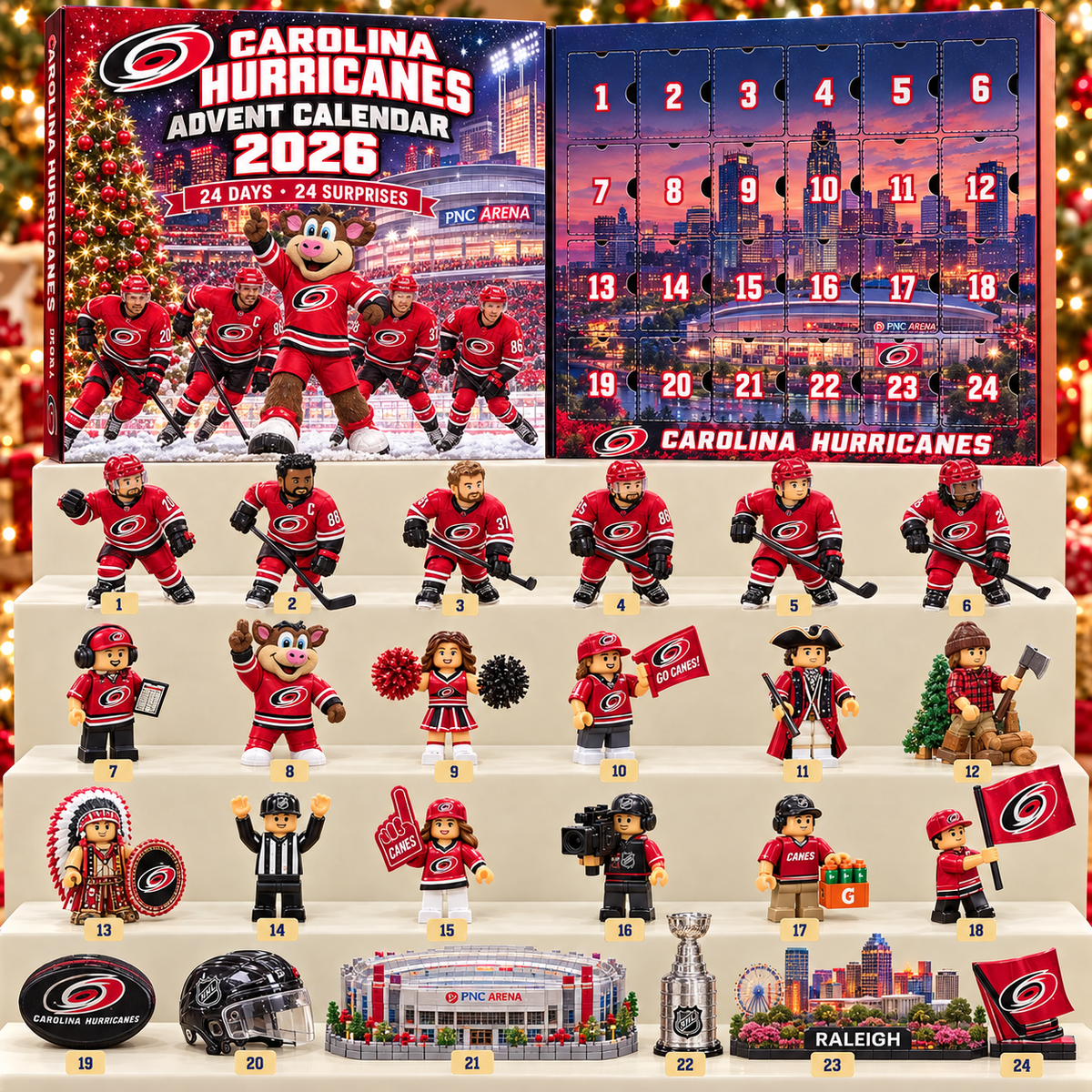Premium NHL CH 24-Piece Hockey Collectible Advent Calendar V2