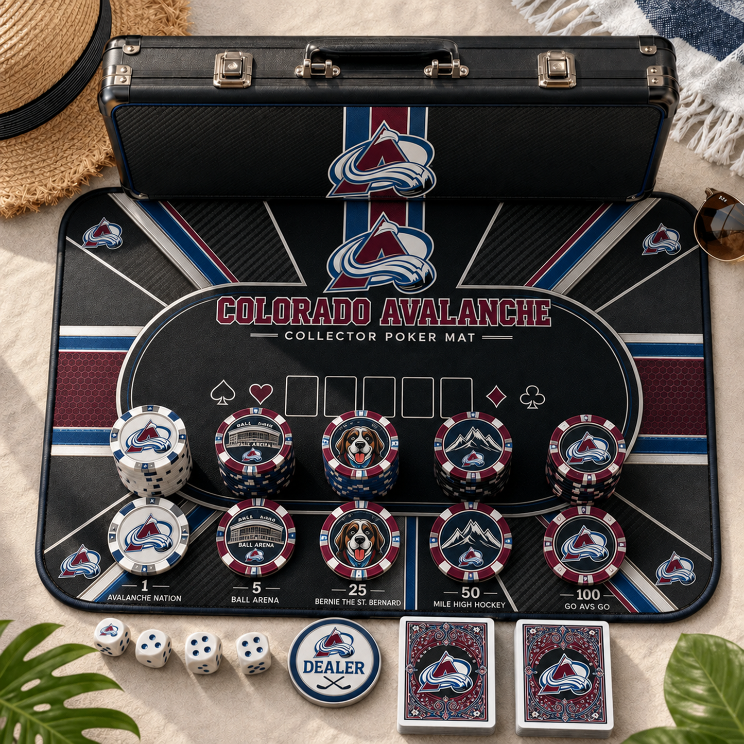 Premium NHL COL Luxury Collector Poker Set