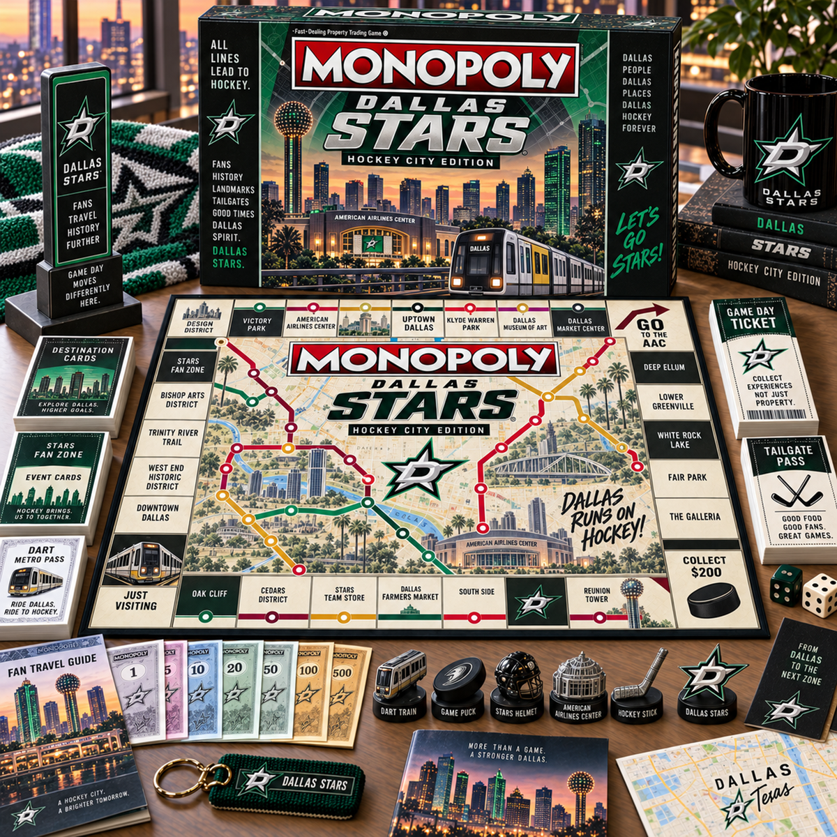 Premium NHL DAL Metro Game Day Collector’s Edition Board Game V13