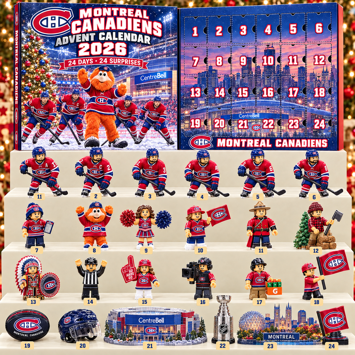 Premium NHL MC 24-Piece Hockey Collectible Advent Calendar V2