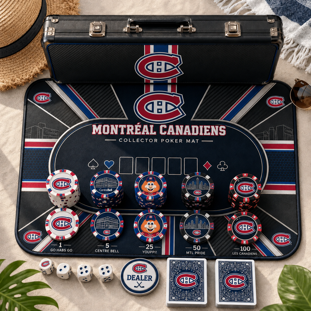 Premium NHL MON Luxury Collector Poker Set