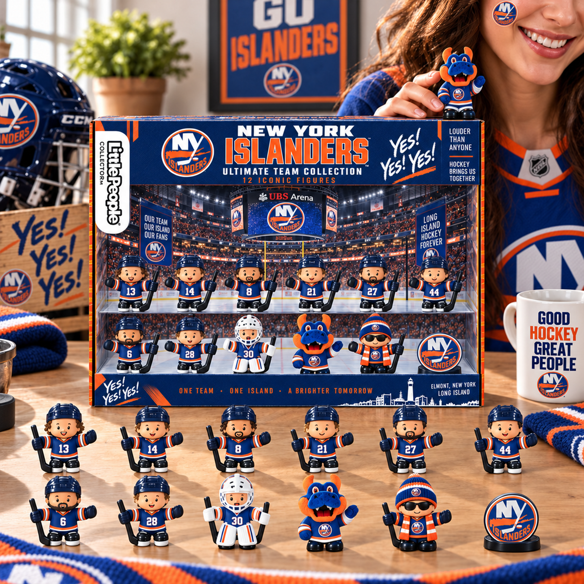 Premium NHL NYI Littel People Collector Set