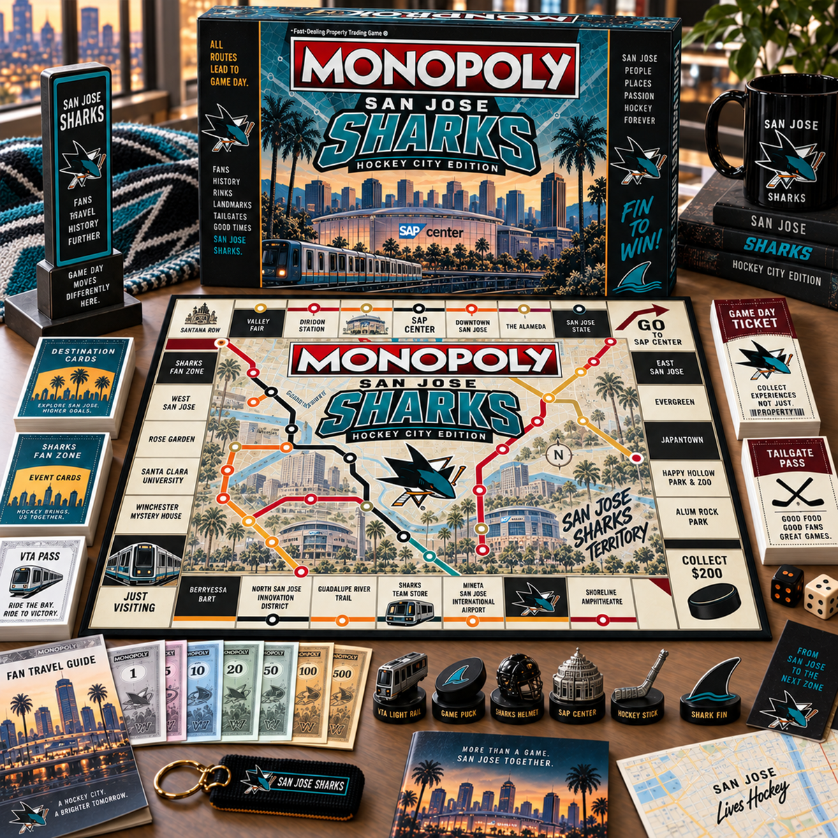Premium NHL SAN Metro Game Day Collector’s Edition Board Game V13