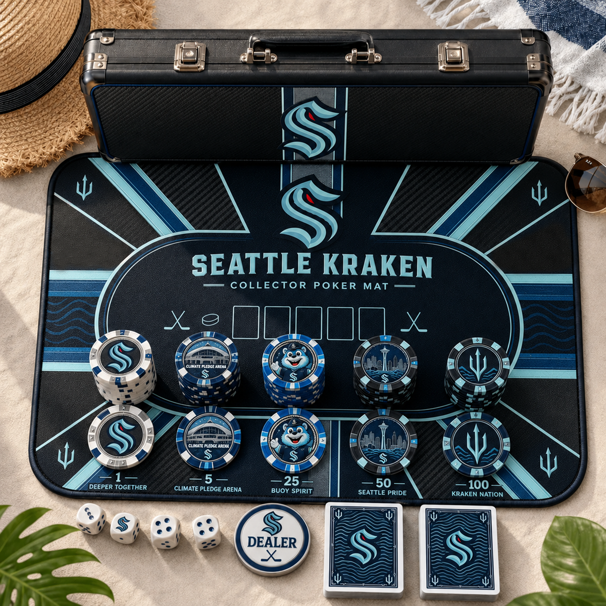 Premium NHL SEA Luxury Collector Poker Set