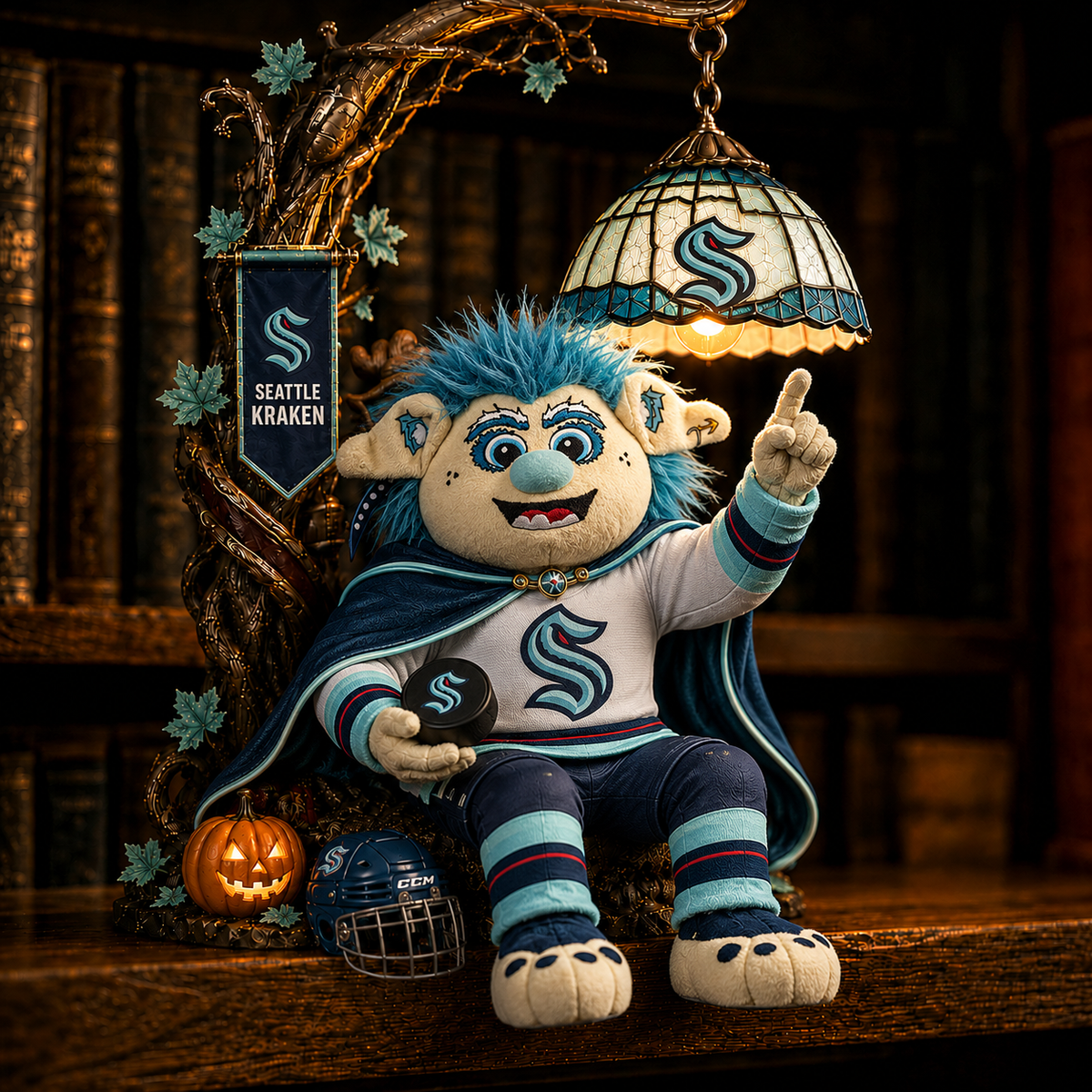Premium NHL SK Halloween Bookshelf Figurines Lamp
