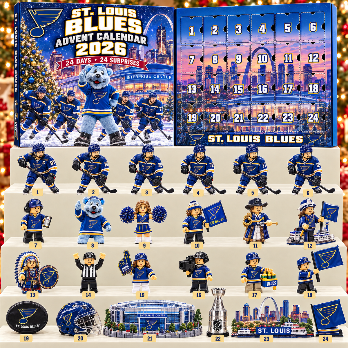 Premium NHL SLB 24-Piece Hockey Collectible Advent Calendar V2