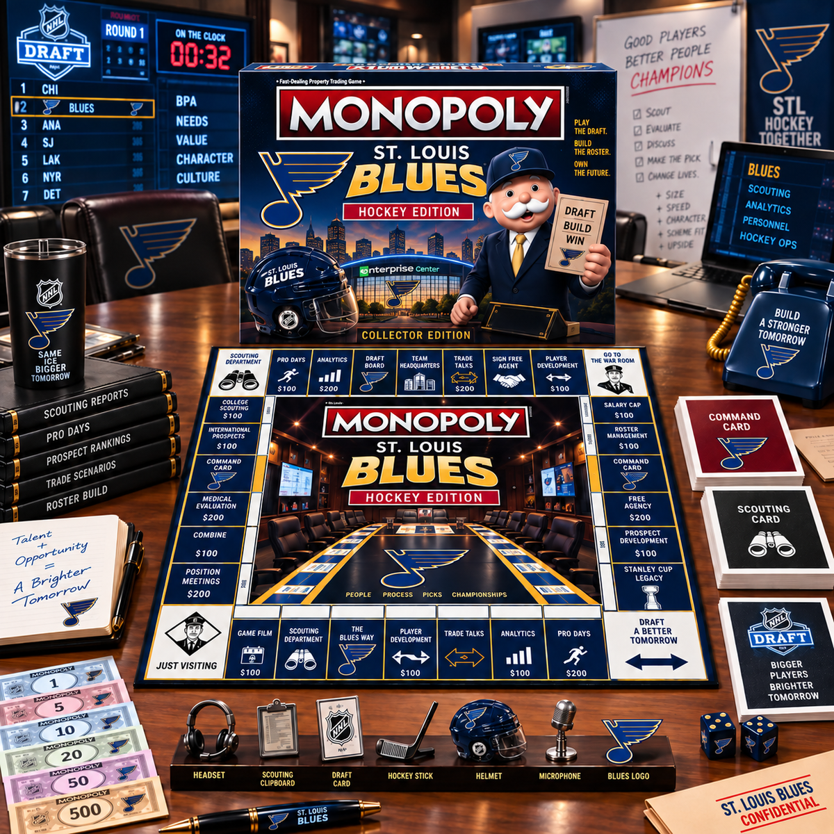 Premium NHL SLB War Room Collector’s Edition Board Game V14
