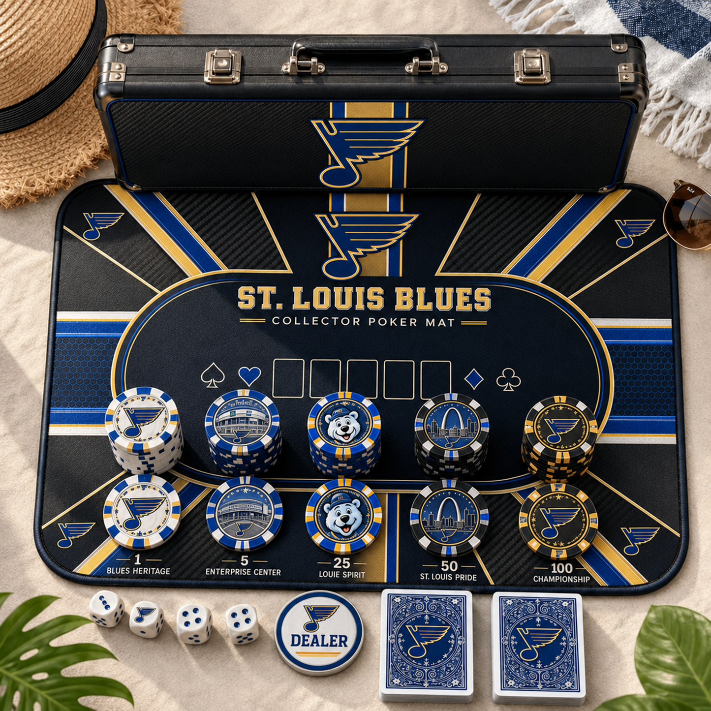 Premium NHL STL Luxury Collector Poker Set