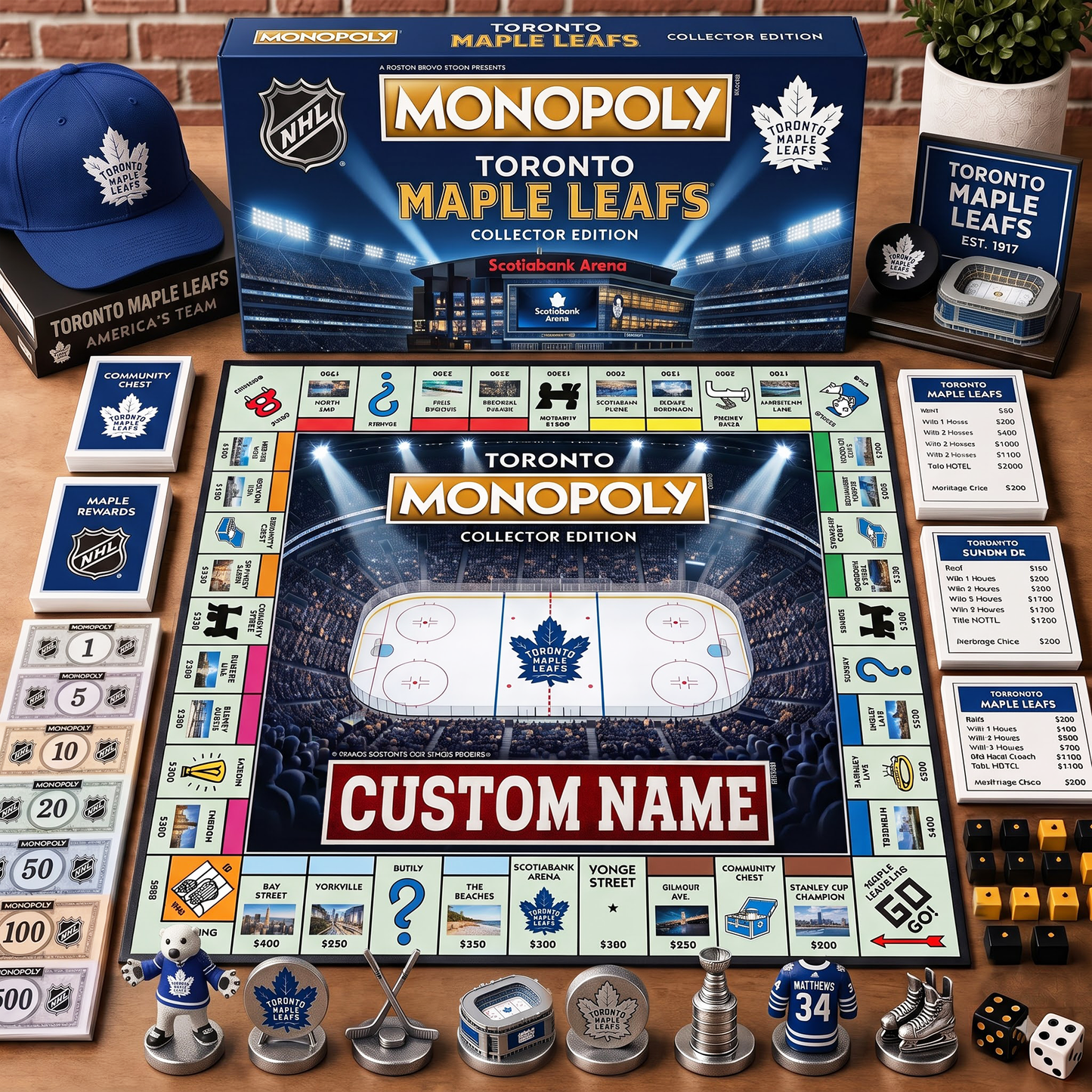 Premium NHL TOR Collector’s Edition Board Game Custom name