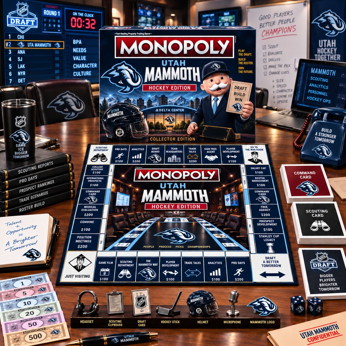 Premium NHL UM War Room Collector’s Edition Board Game V14