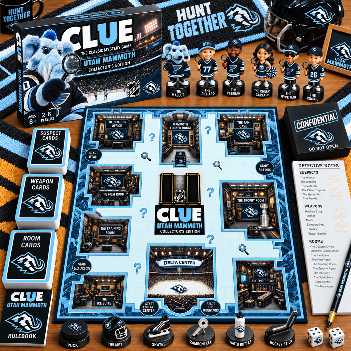 Premium NHL UTA Clue Collector’s Edition Board Game