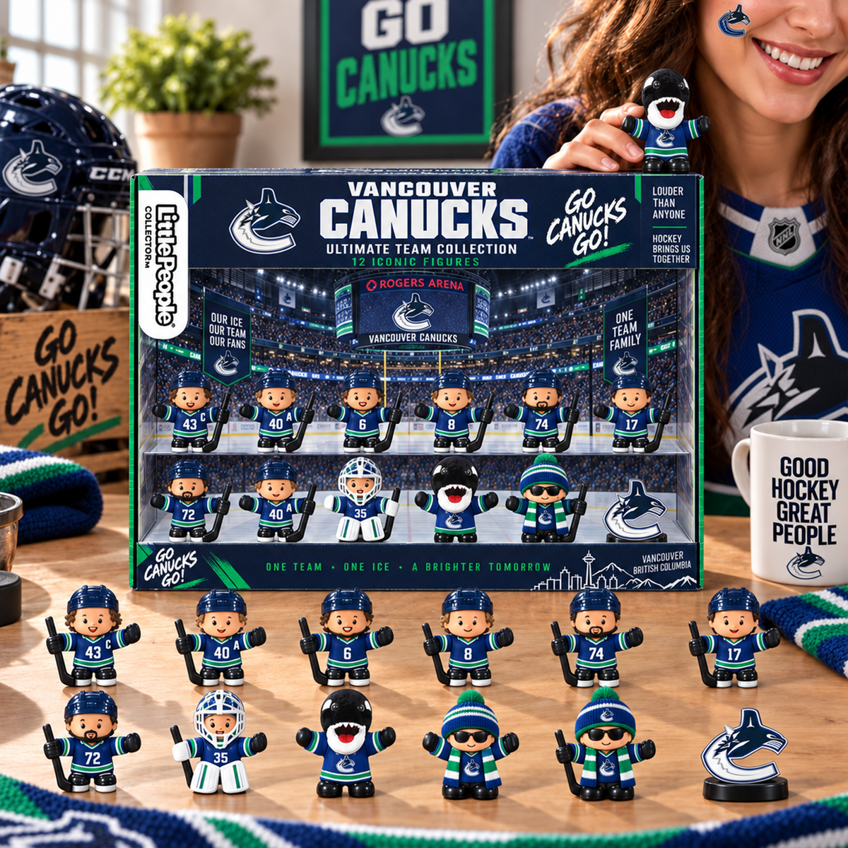 Premium NHL VAN Littel People Collector Set