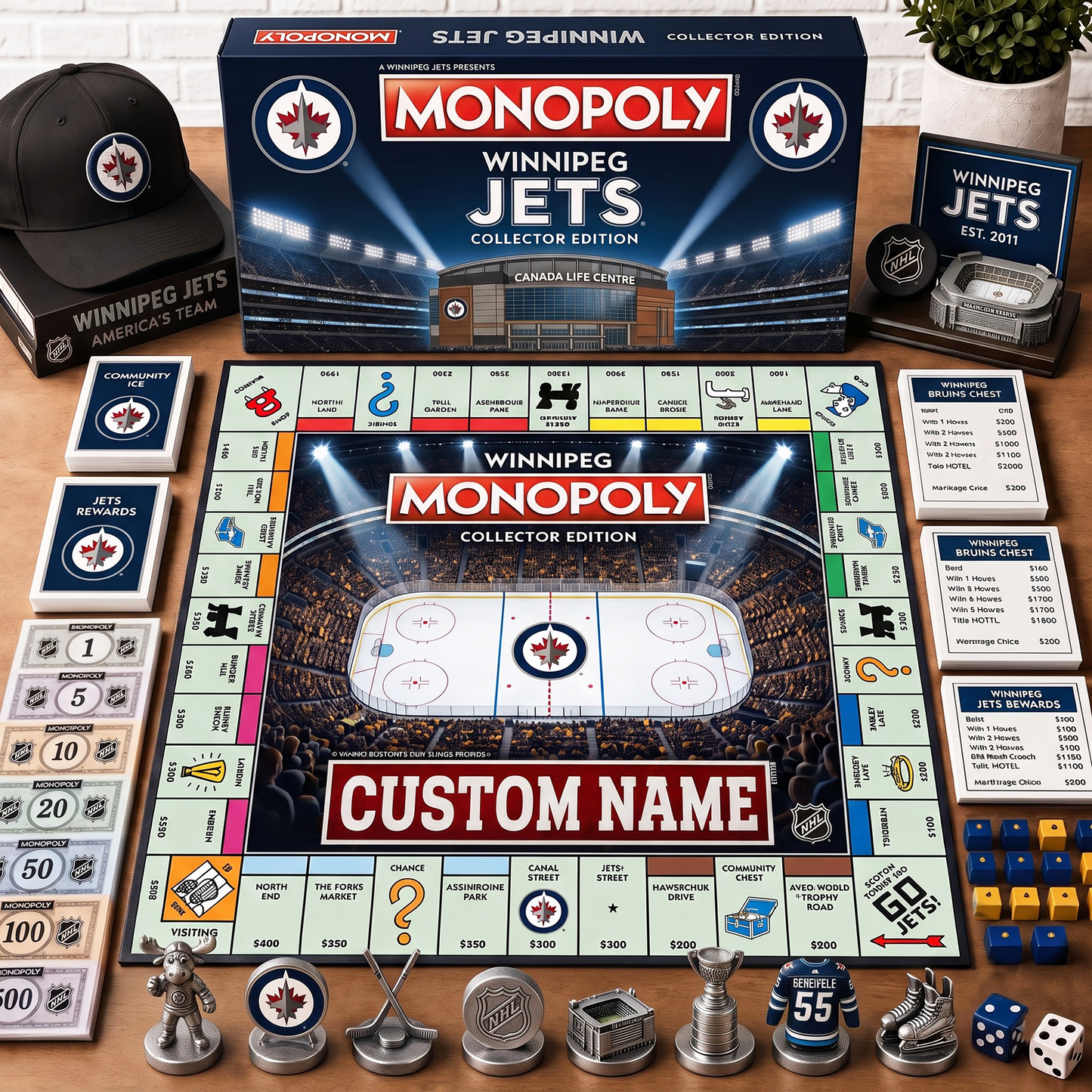 Premium NHL WIN Collector’s Edition Board Game Custom name