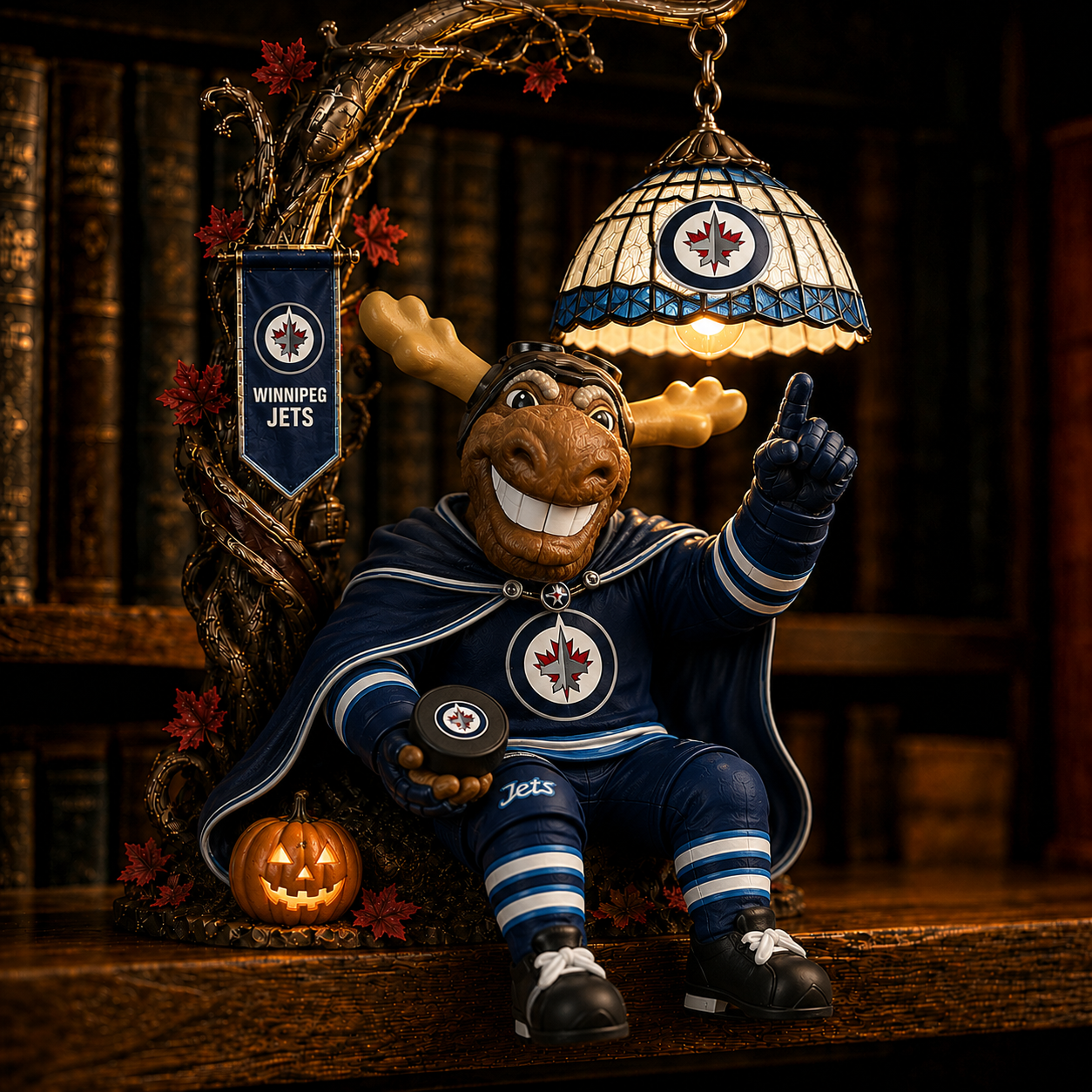 Premium NHL WJ Halloween Bookshelf Figurines Lamp