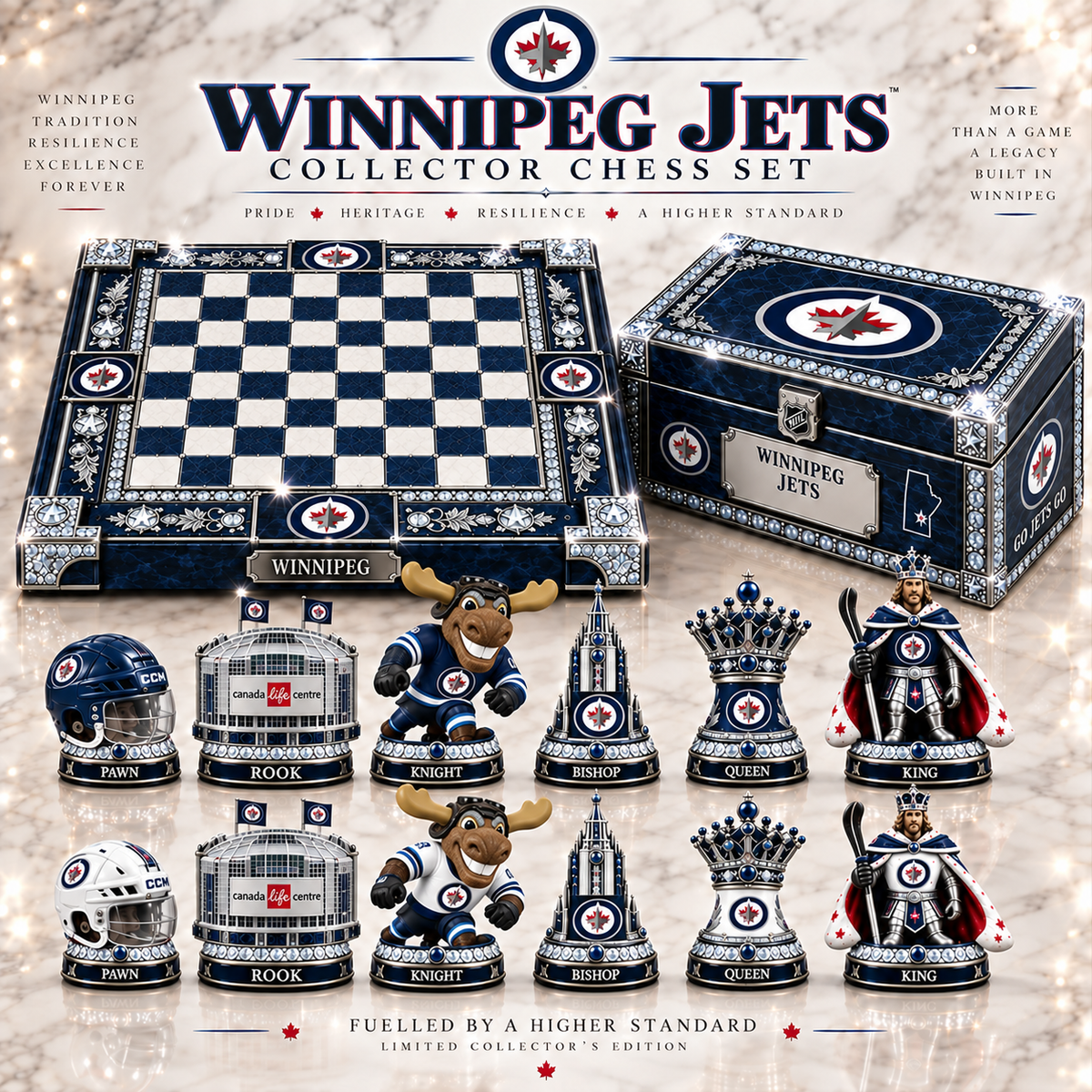 Premium NHL WJ Heritage Collector Chess Set V2