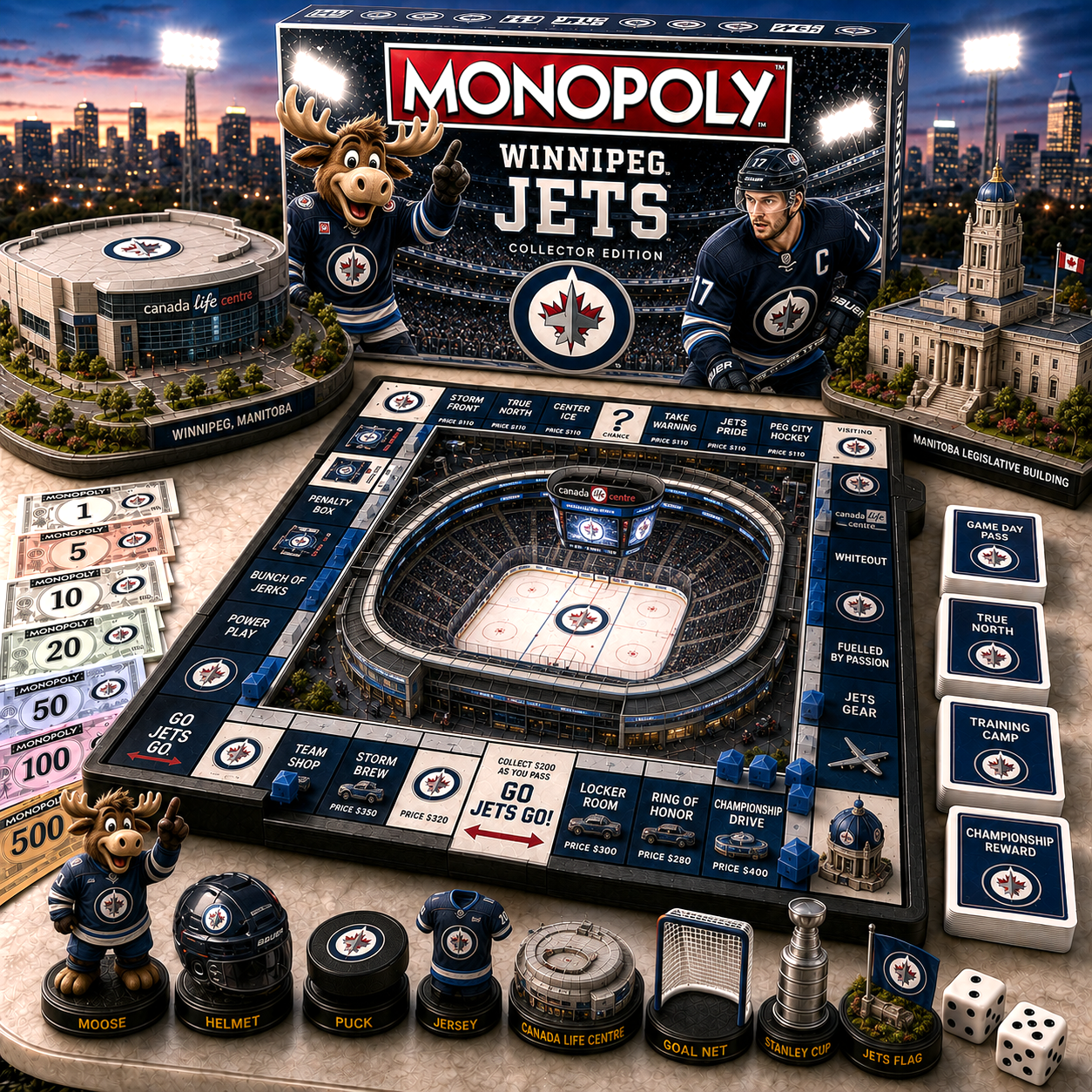 Premium NHL WJ Pride Monopoly Collector’s Edition V11