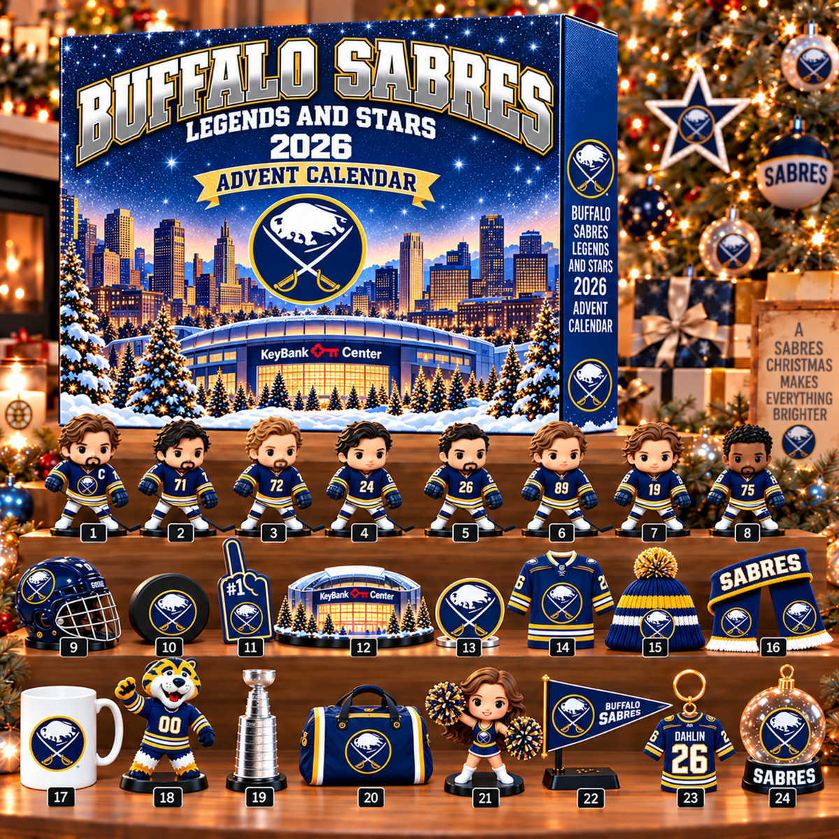 Premium NHL x BUF Christmas Stadium Advent Calendar HLP HLPHUONG 231026