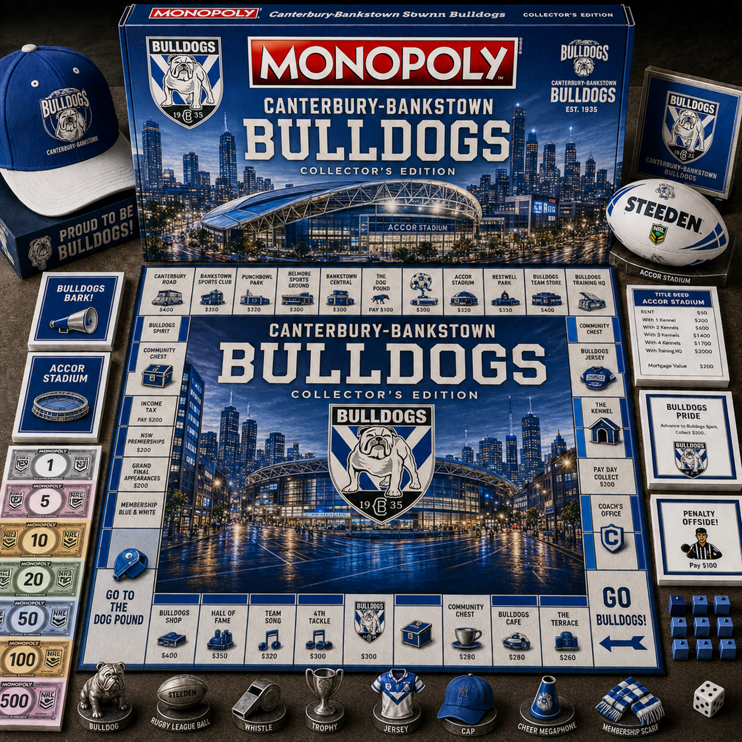 Premium NRL CBB Legacy Monopoly Collector’s Edition Board Game V2