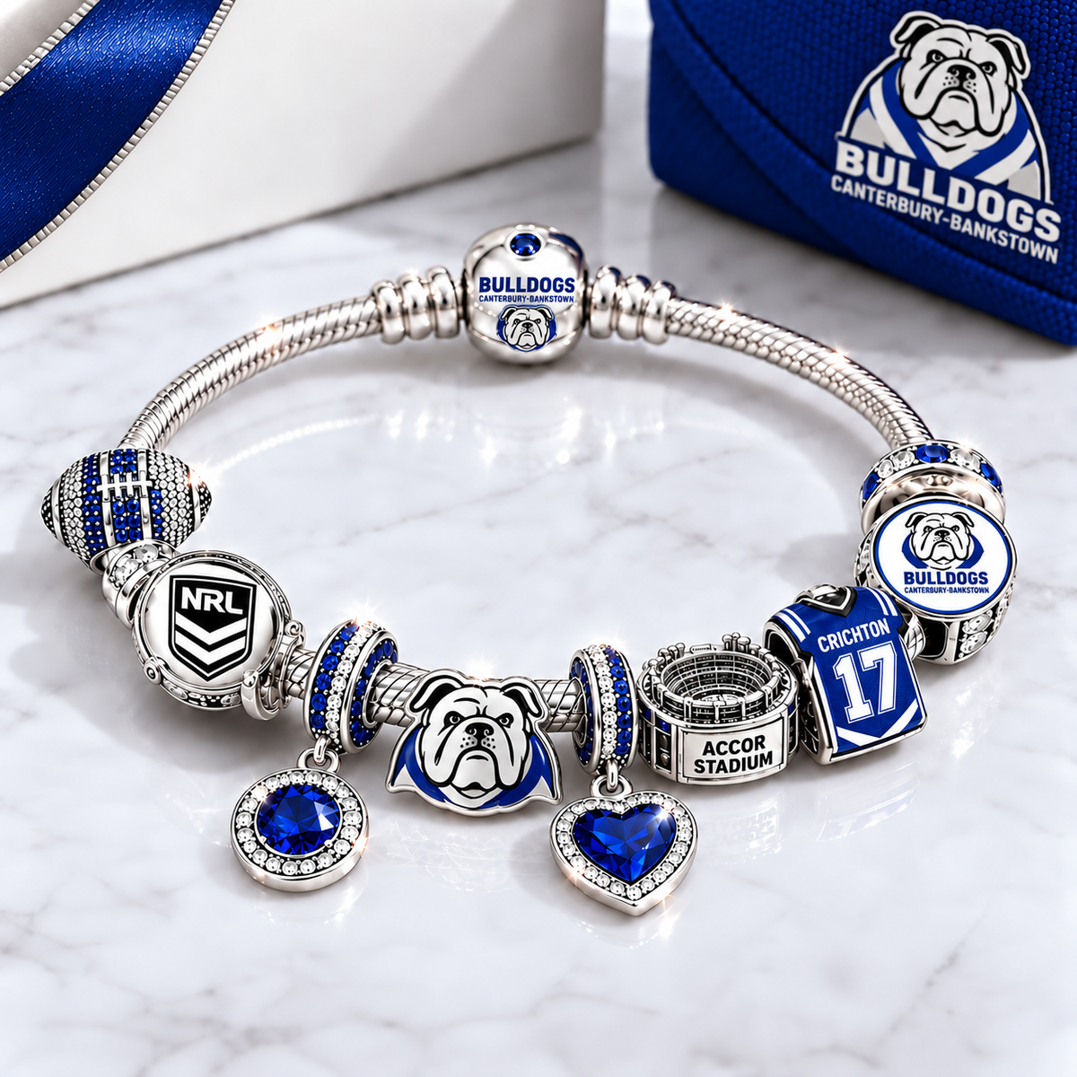 Premium NRL CBB Team Spirit Charm Bracelet V8