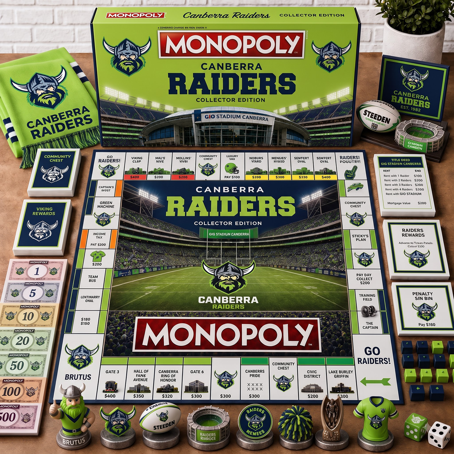 Premium NRL CR Monopoly Collector Edition Board Game