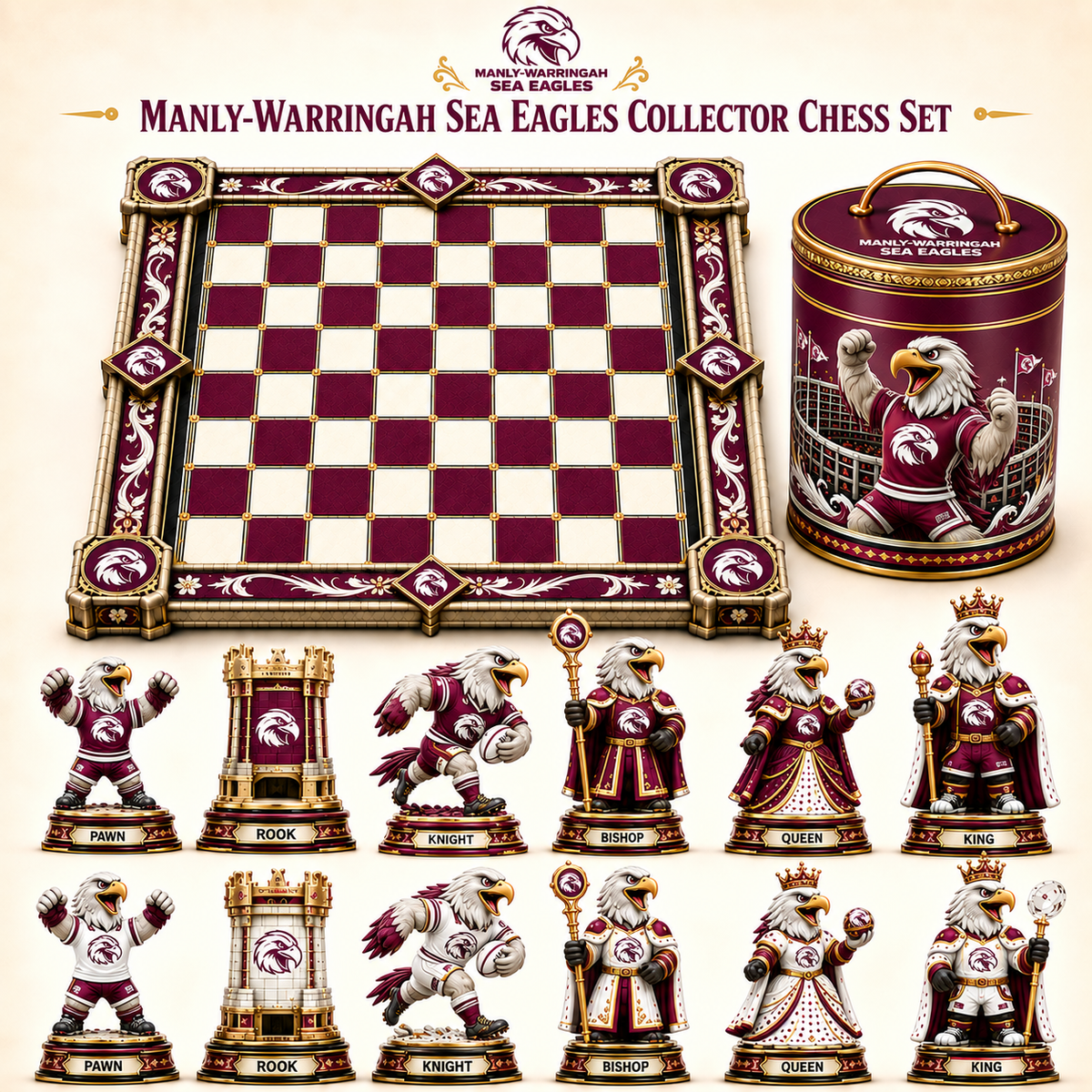Premium NRL MWSE Collector Chess Set